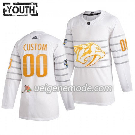 Kinder Nashville Predators Trikot Custom Weiß Adidas 2020 NHL All-Star Authentic